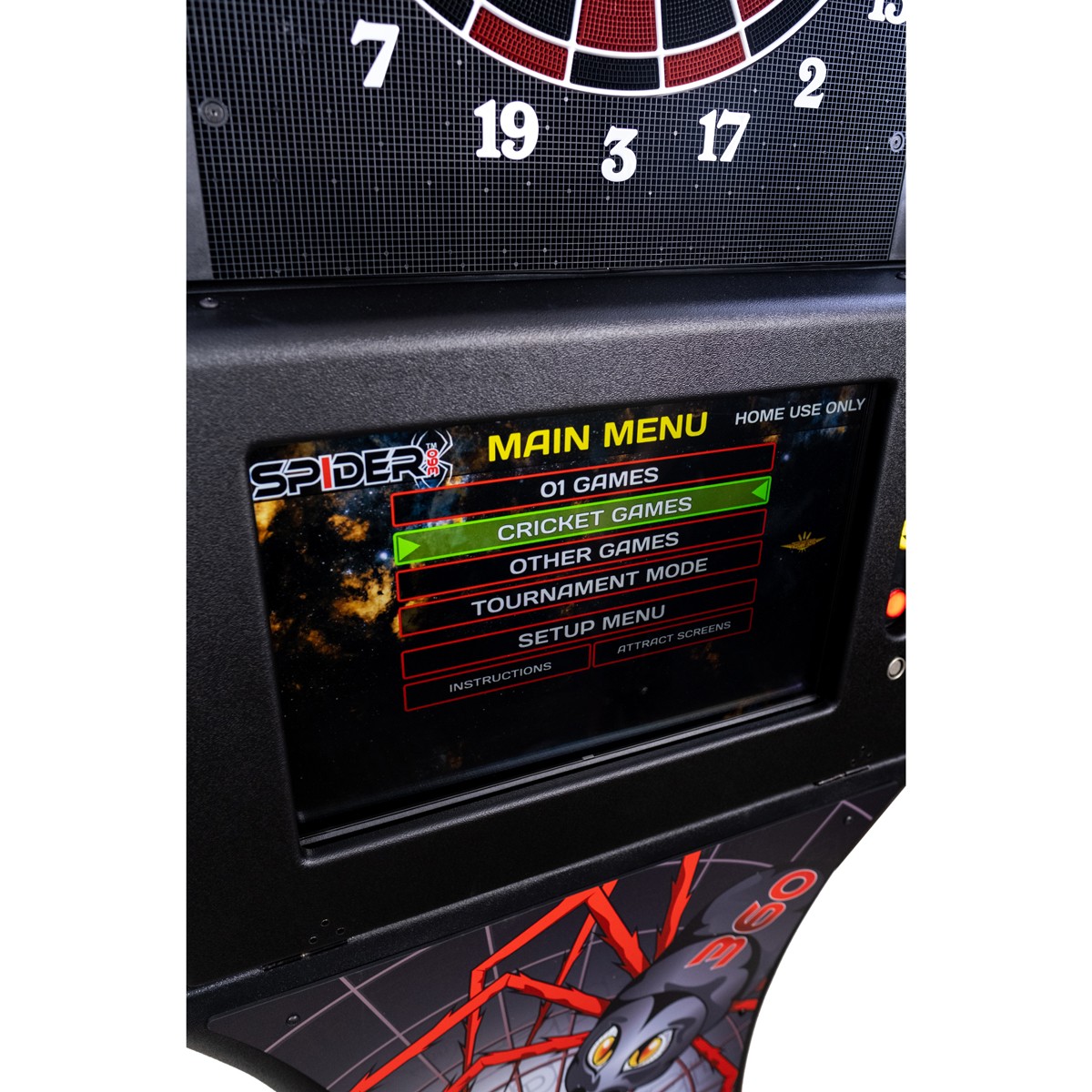 Spider 360 Electronic Home Dartboard Machine - 2000 Series