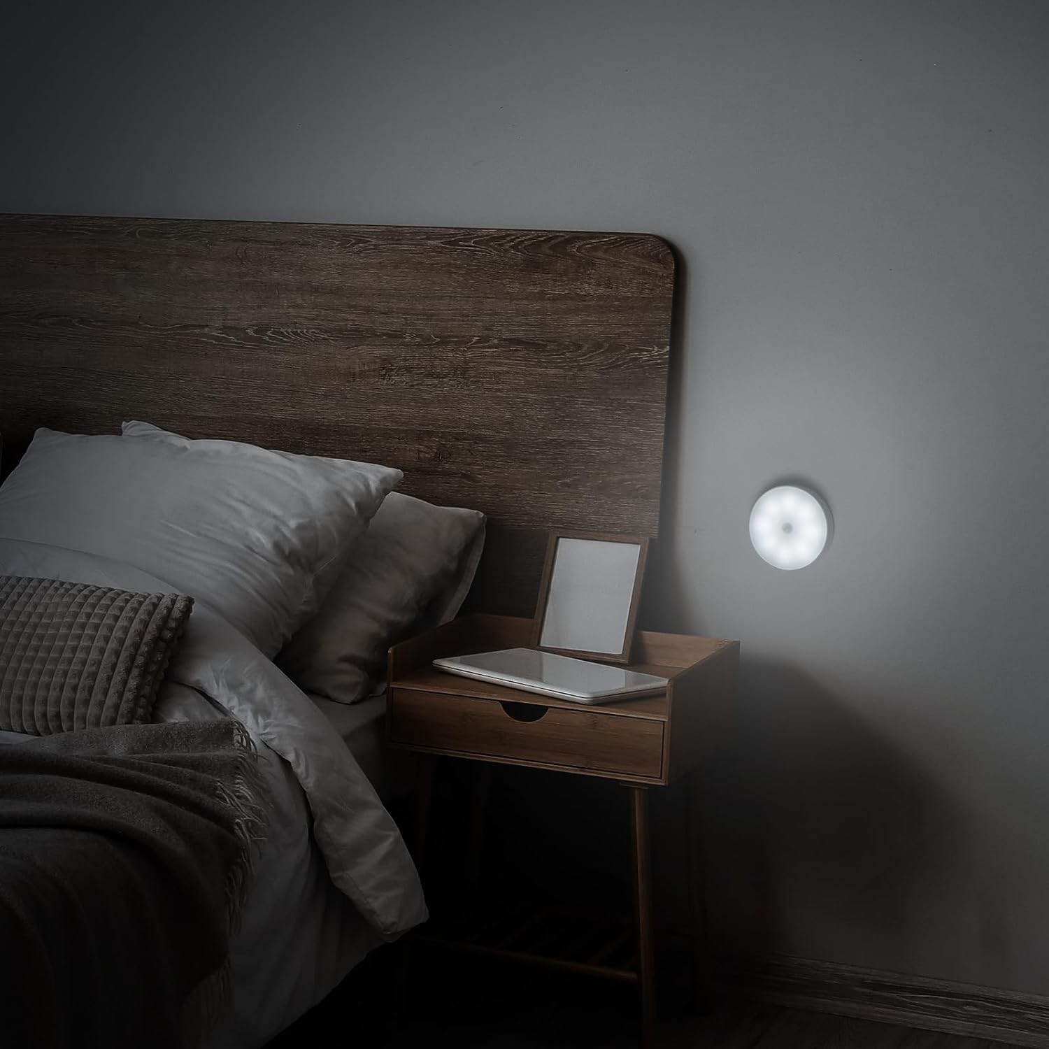 Motion Sensor Night Light 2 Pack LED Light, White