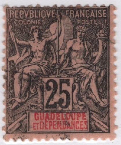 Guadeloupe #37 used