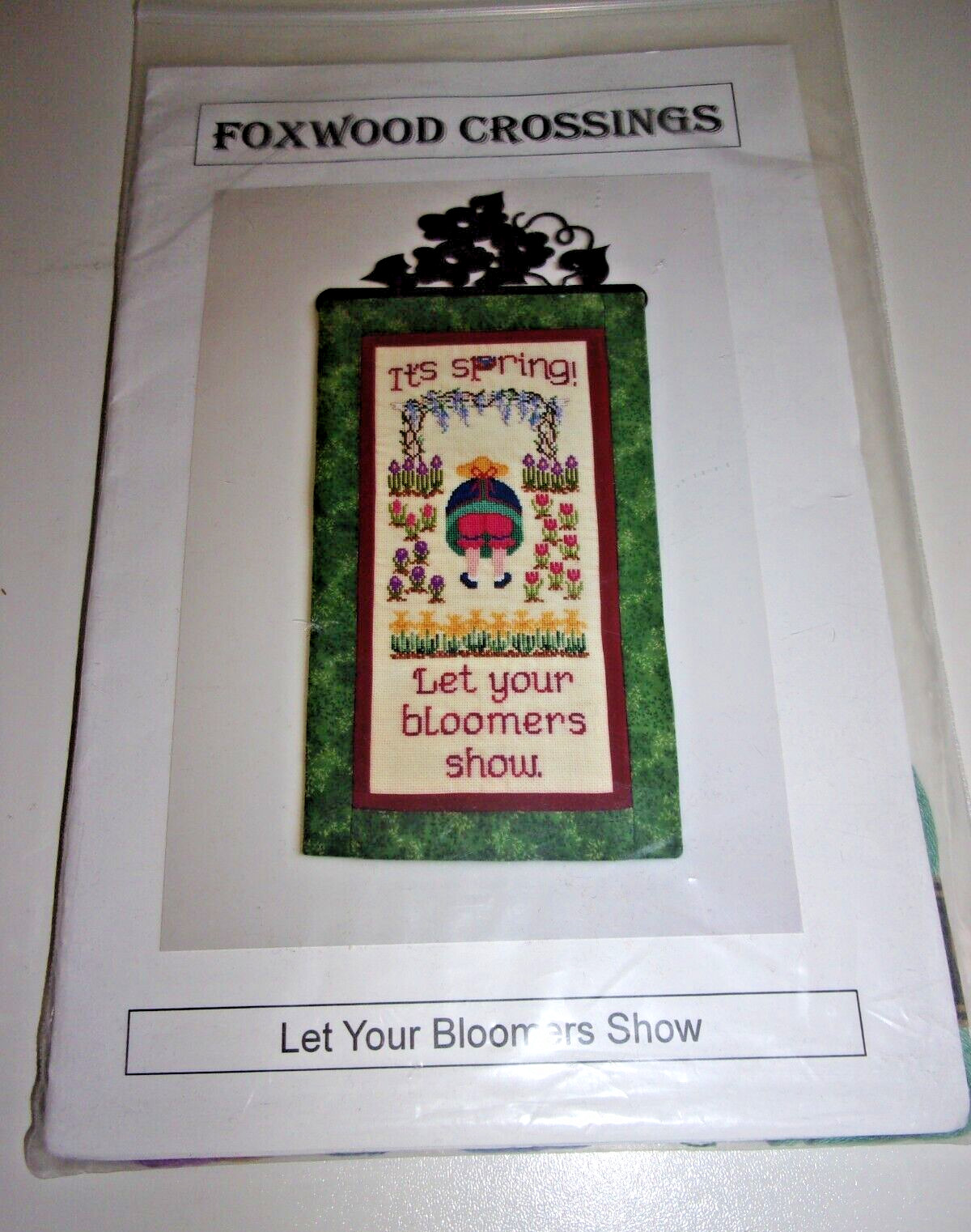 "LET YOUR BLOOMERS SHOW" PATTERN COUNTED CROSS STITCH PATTERN