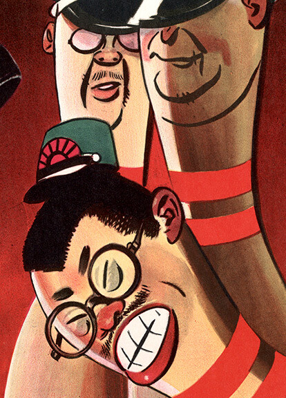 “Right Down Our Alley” 1942 Vintage Style WW2 War Bowling Poster - 18x24