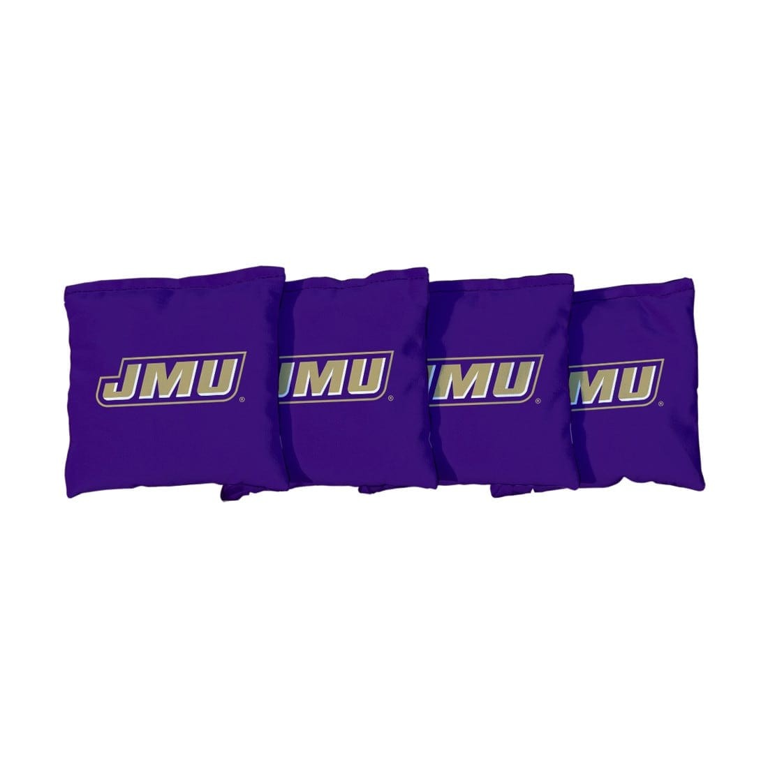 JMU Dukes Cornhole Bags Purple Duck Cloth 6x6 ACA Regulation Durable