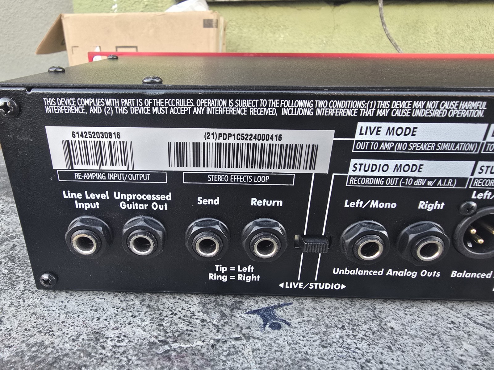 Line 6 POD Pro Rack Multi-Effects Processor for Electric Guitar Digital