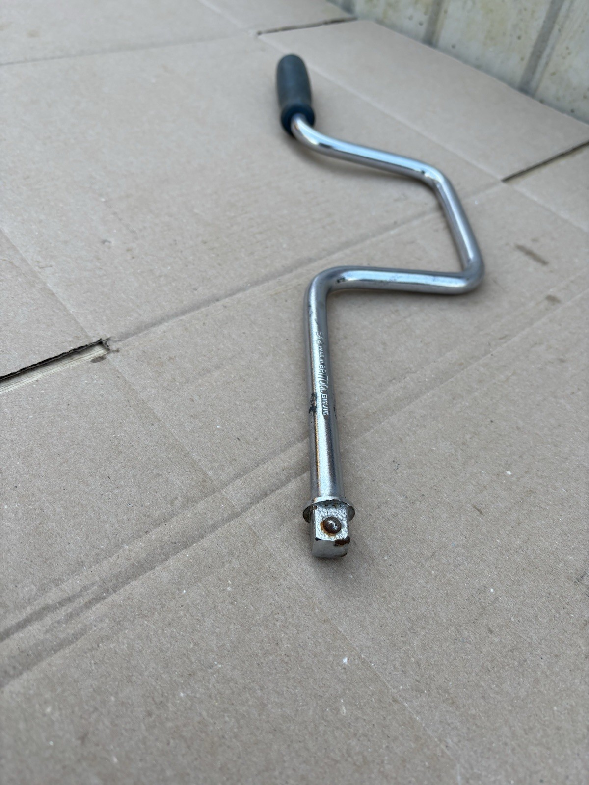 vintage Britool Number E42 speed brace old tool socket tool drive, 1/2” Drive