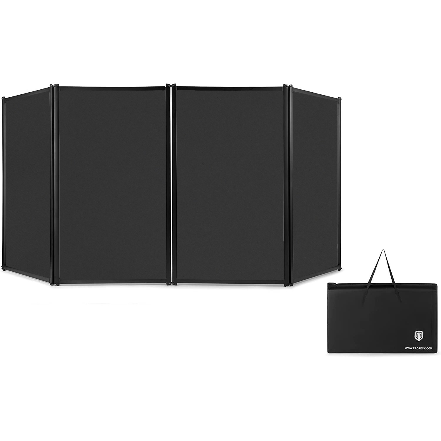 DJ Booth Event Facade 4 Detachable Panels Foldable Metal Frame + Carry Bag