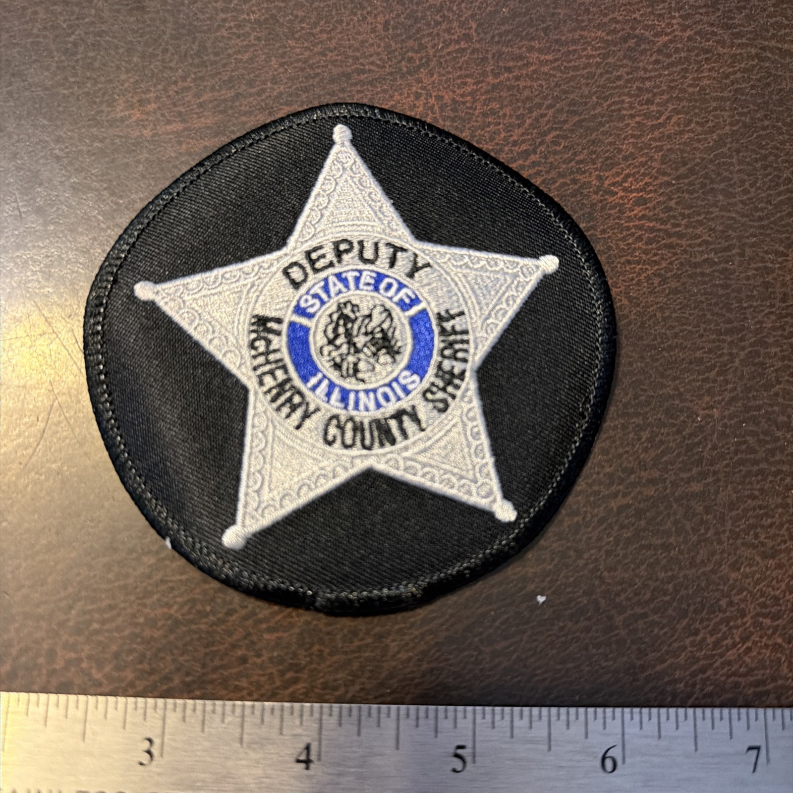 Vintage Obsolete Sheriff's Police Office Patch McHenry County Illinois