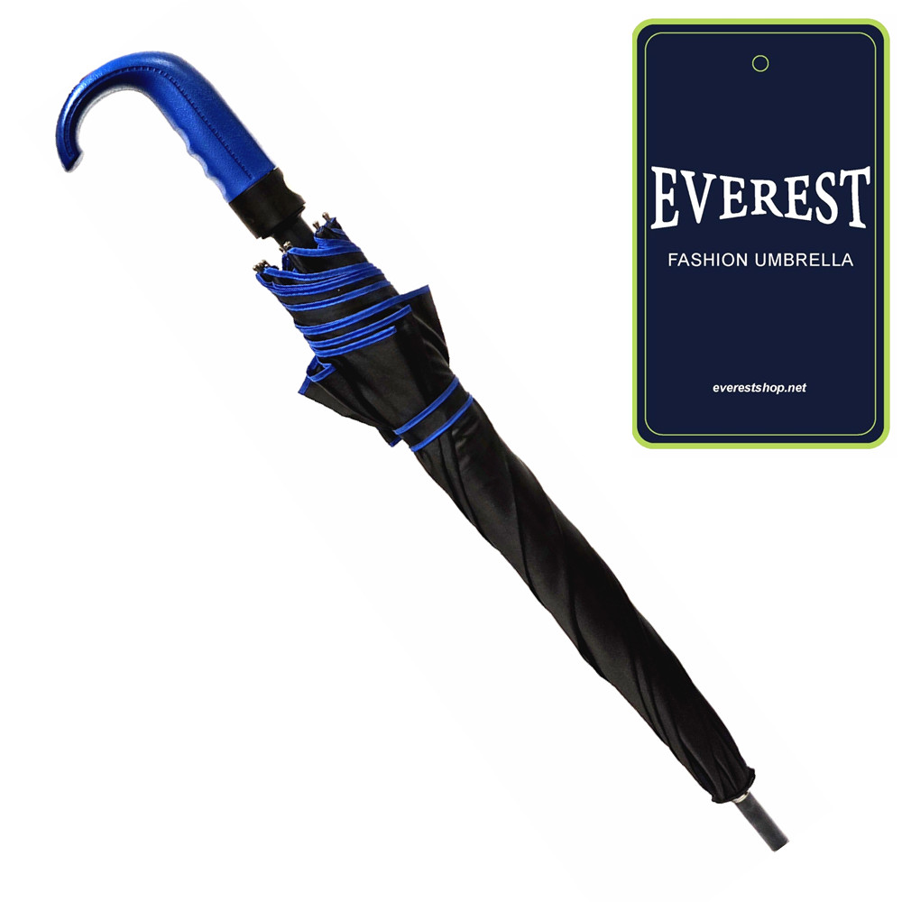 Windproof Black Color Fashion Automatic Long Umbrella For Men ( Model # 1 )