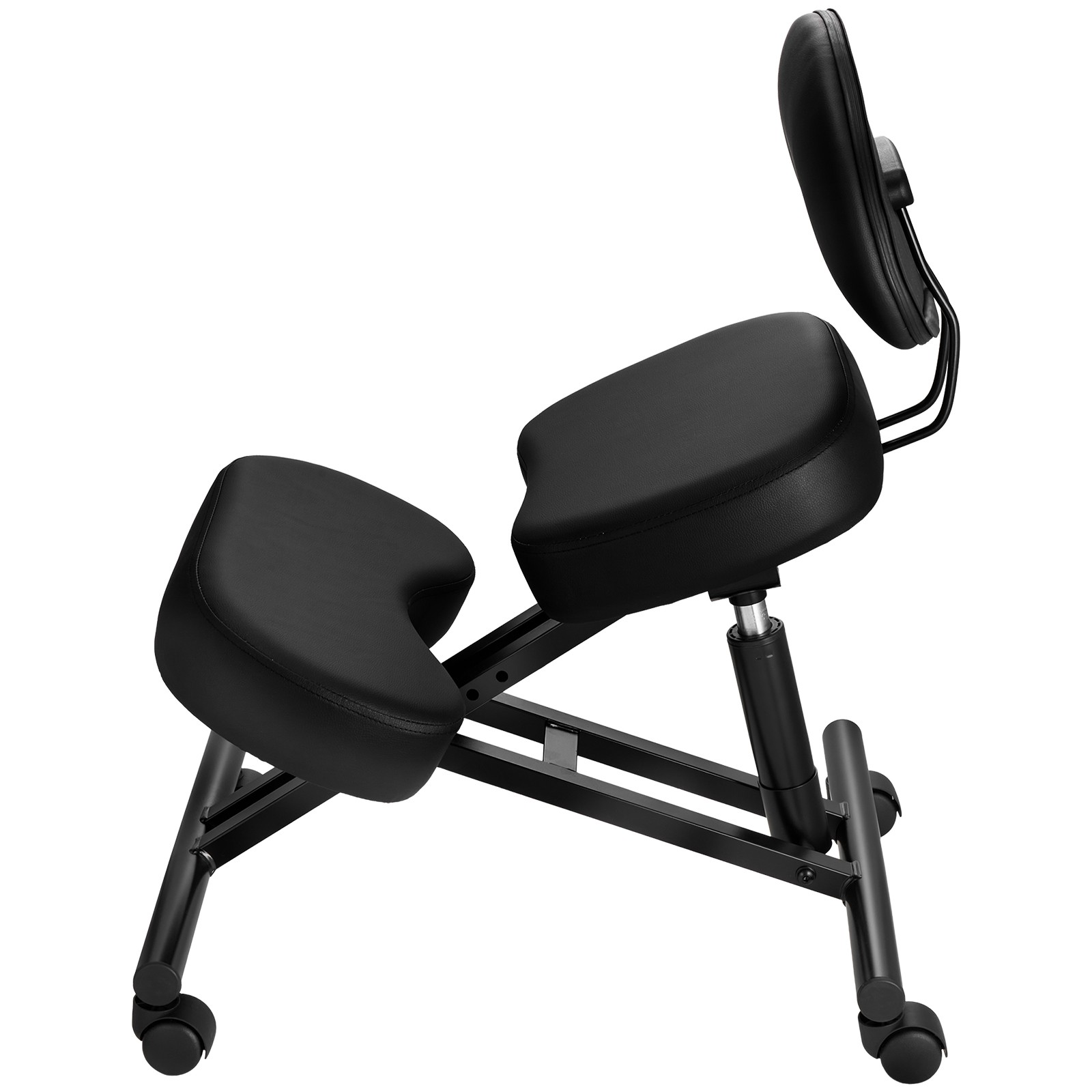 Uimoso Ergonomic Kneeling Chair with Backrest & Wheels, X-Shaped Design