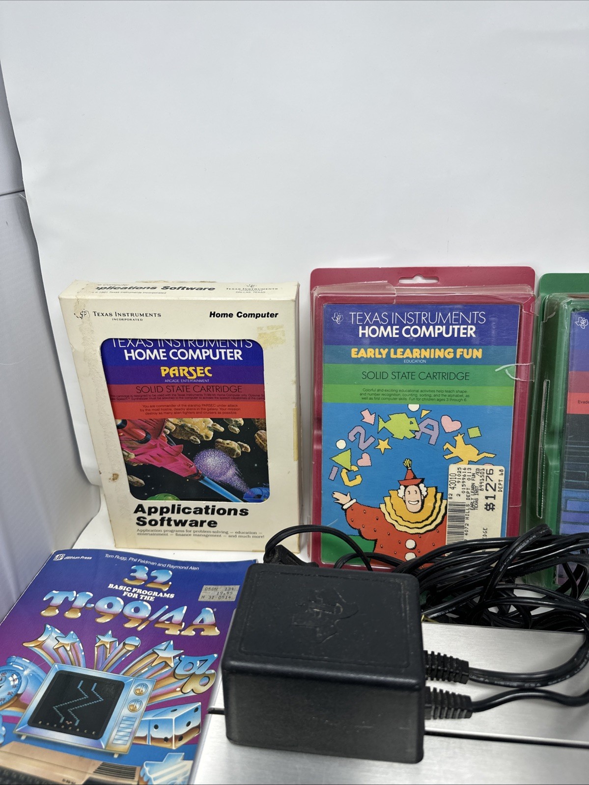 Vintage Texas Instruments TI-99/4A Home Computer + 3 Games, Manuals, + More