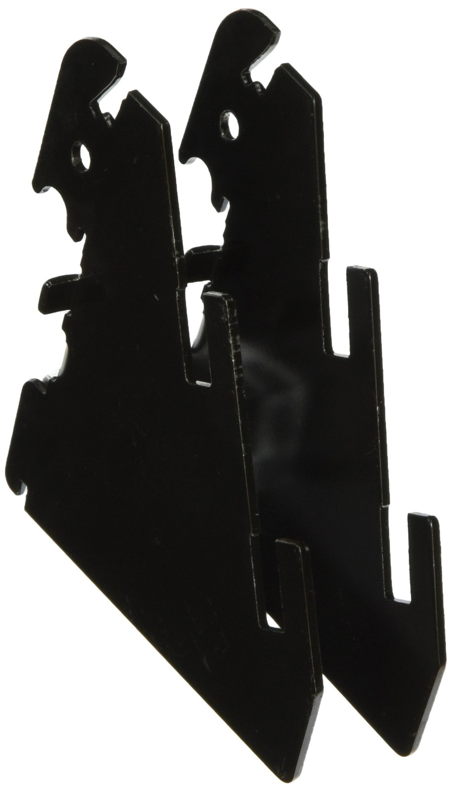 Wall Control Slotted Metal Pegboard Bracket Pair 1 Count (Pack of 1), Black