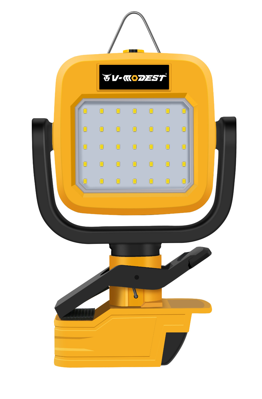 Cordless Led Work Light For Dewalt 20V Battery Portable Clamp Lamp Flashlight