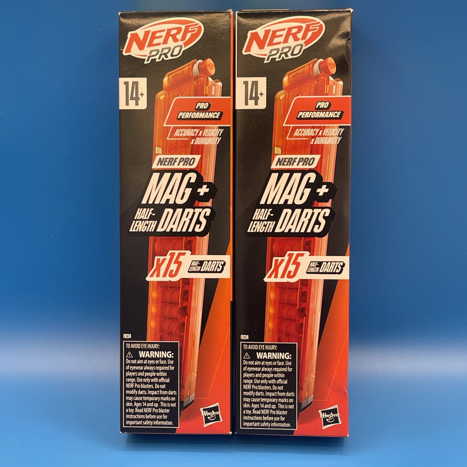 NERF Pro Mag + Half-Length Darts x15 Lot Of 2 Authentic NERF Pro New In Box