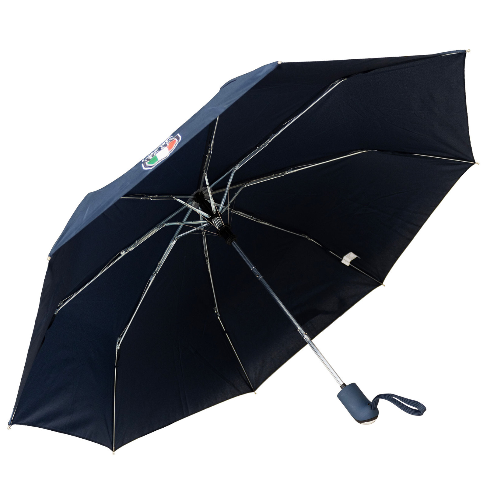 Italia Team Cortina 2026 Olympic Blue Pocket Automatic Umbrella with Sheath