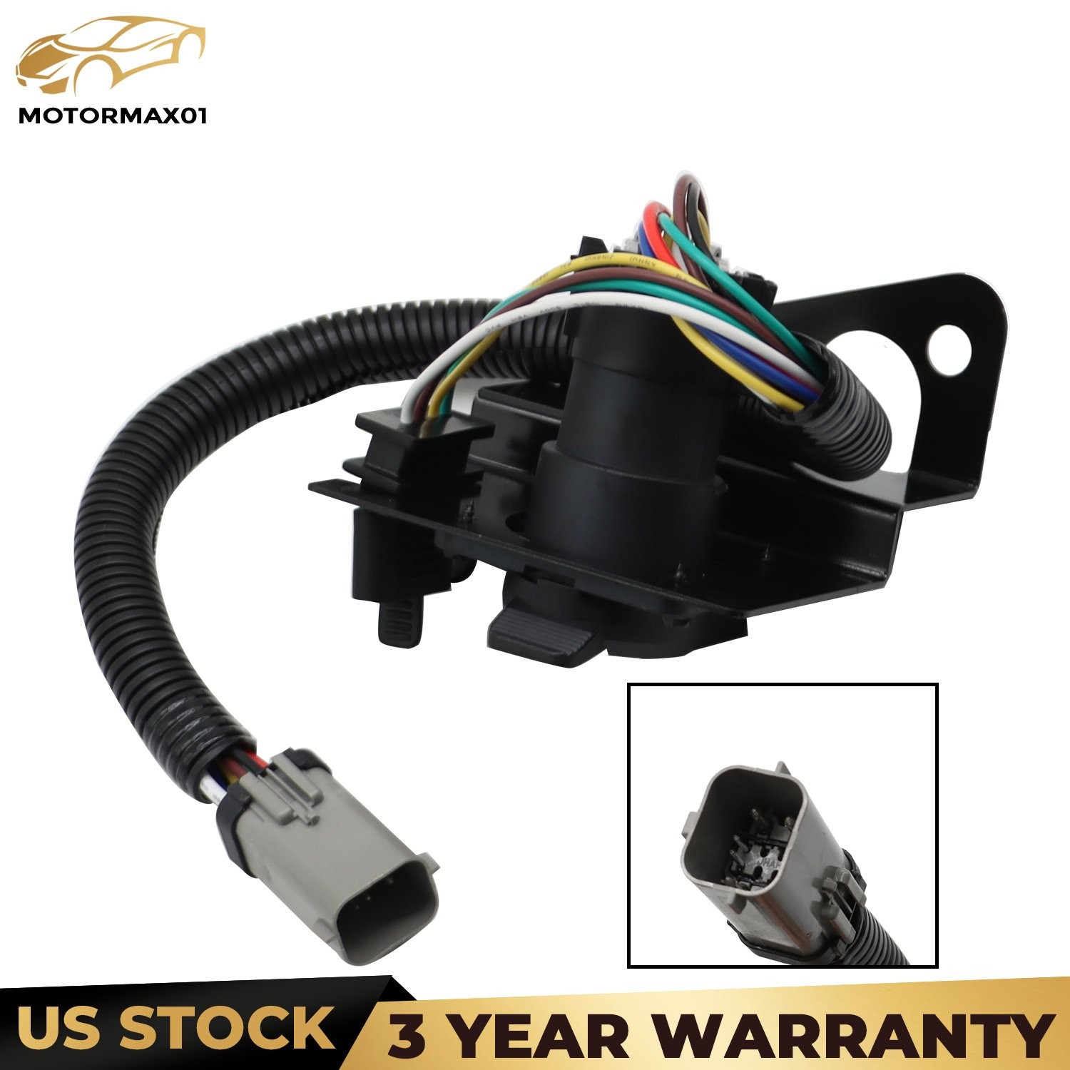 Trailer Tow Wiring Harness 4 & 7 Pin Fit for 99-01 Ford F250 F350 YC3Z-13A576-CA