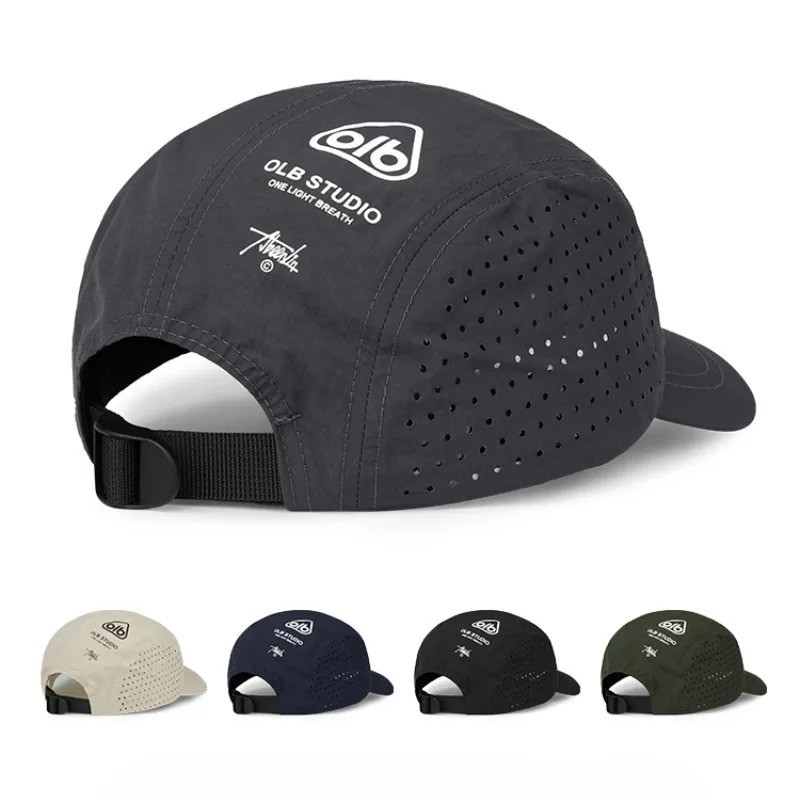 Short Brim Mesh Baseball Cap Quick Dry UV Protection Hiking Unisex Couples Hat