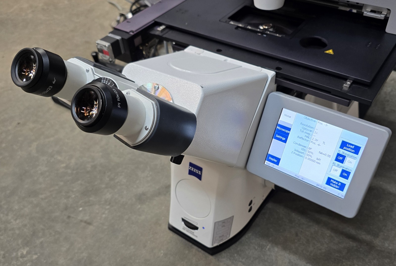 Zeiss Axio Observer Z1 Motorized Inverted Fluorescence Microscope Palm Microbeam
