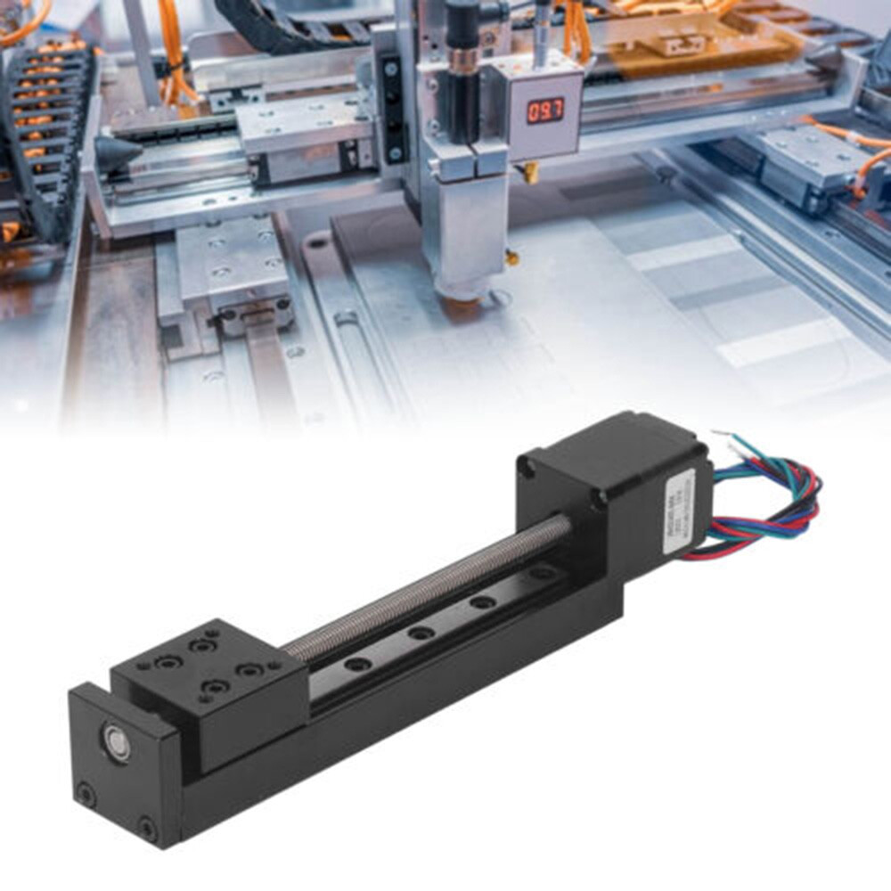 CNC Mini Motorized Slide Table Linear Guide Rail Stage Nema11 Motor Drive Kit