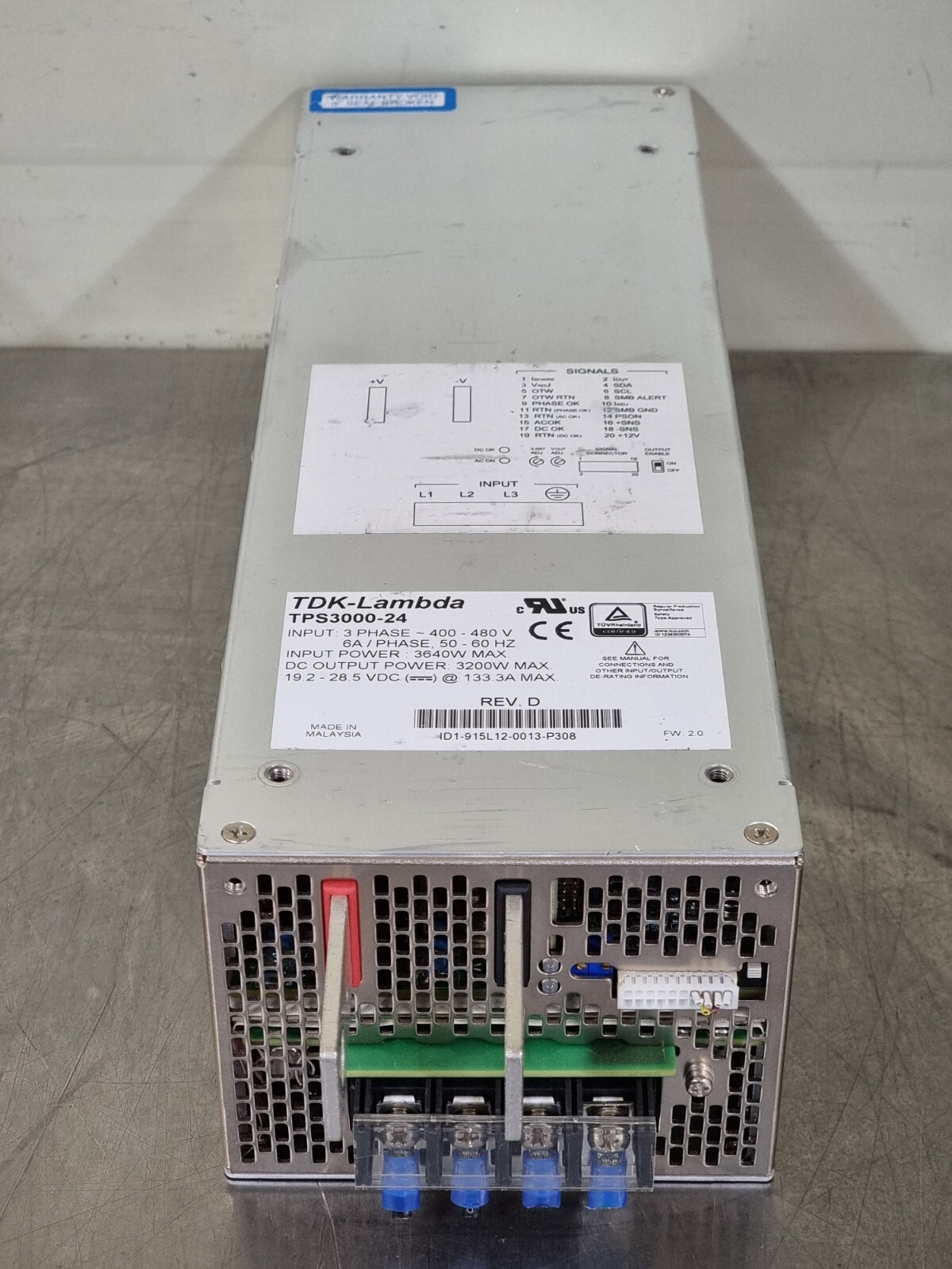 Used TDK-LAMBDA TPS 3000-24 POWER SUPPLY OUTPUT 3200W