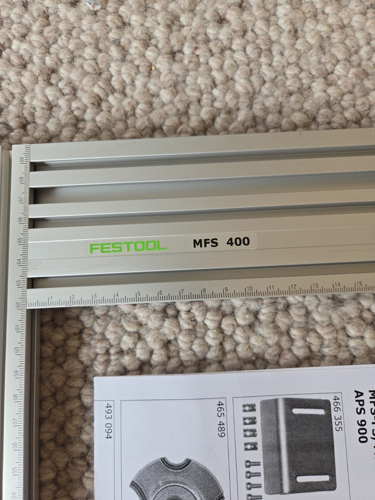 FESTOOL MFS 700 400 routing template, with Accessories