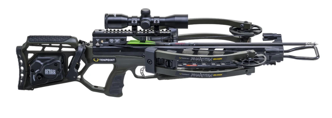 TenPoint Phantom De-Cock Crossbow Package Moss Green