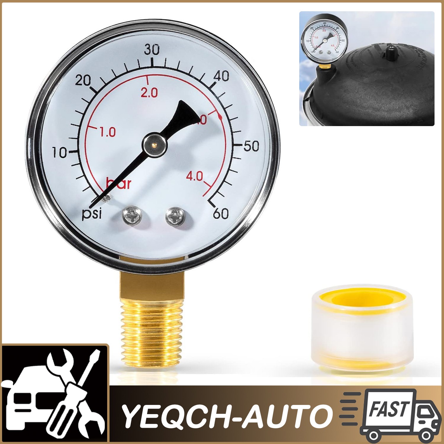 Pressure Gauge Replacement for Paramount Cleaning Valves 005-302-3590-00