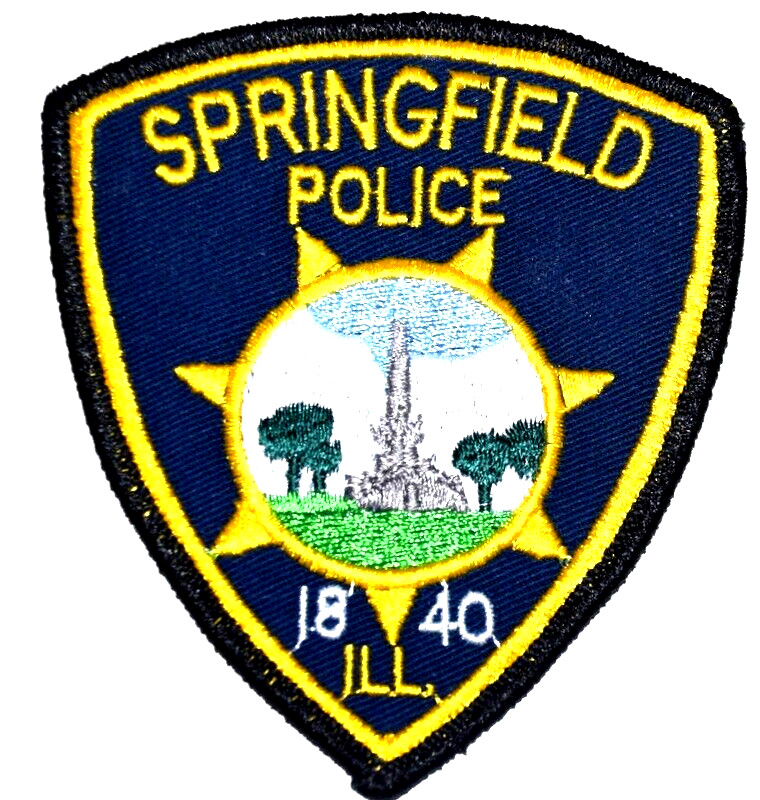 SPRINGFIELD – POLICE - ILLINOIS IL Sheriff Police Patch CAPITAL CITY STATUE USED