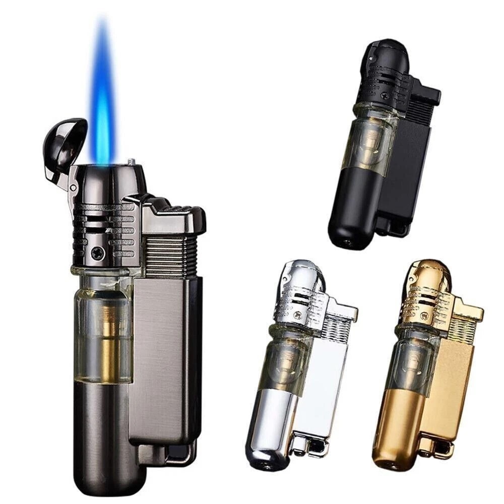 Creative Metal Lighter Machine Direct Impact Windproof Butane Gas Lighter