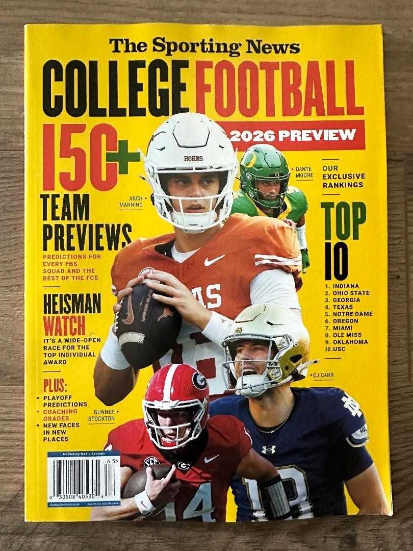 2026 COLLEGE FOOTBALL PREVIEW Sporting News Special Edition Mag ARCH MANNING New