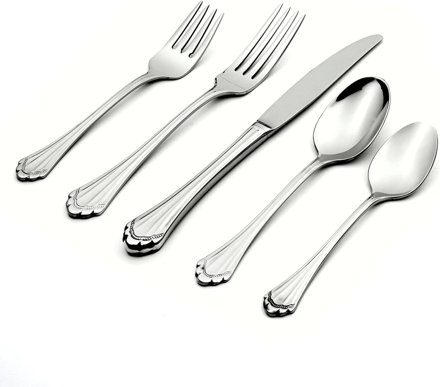 Oneida Curva 5 Piece Fine Flatware Set, Service for 1