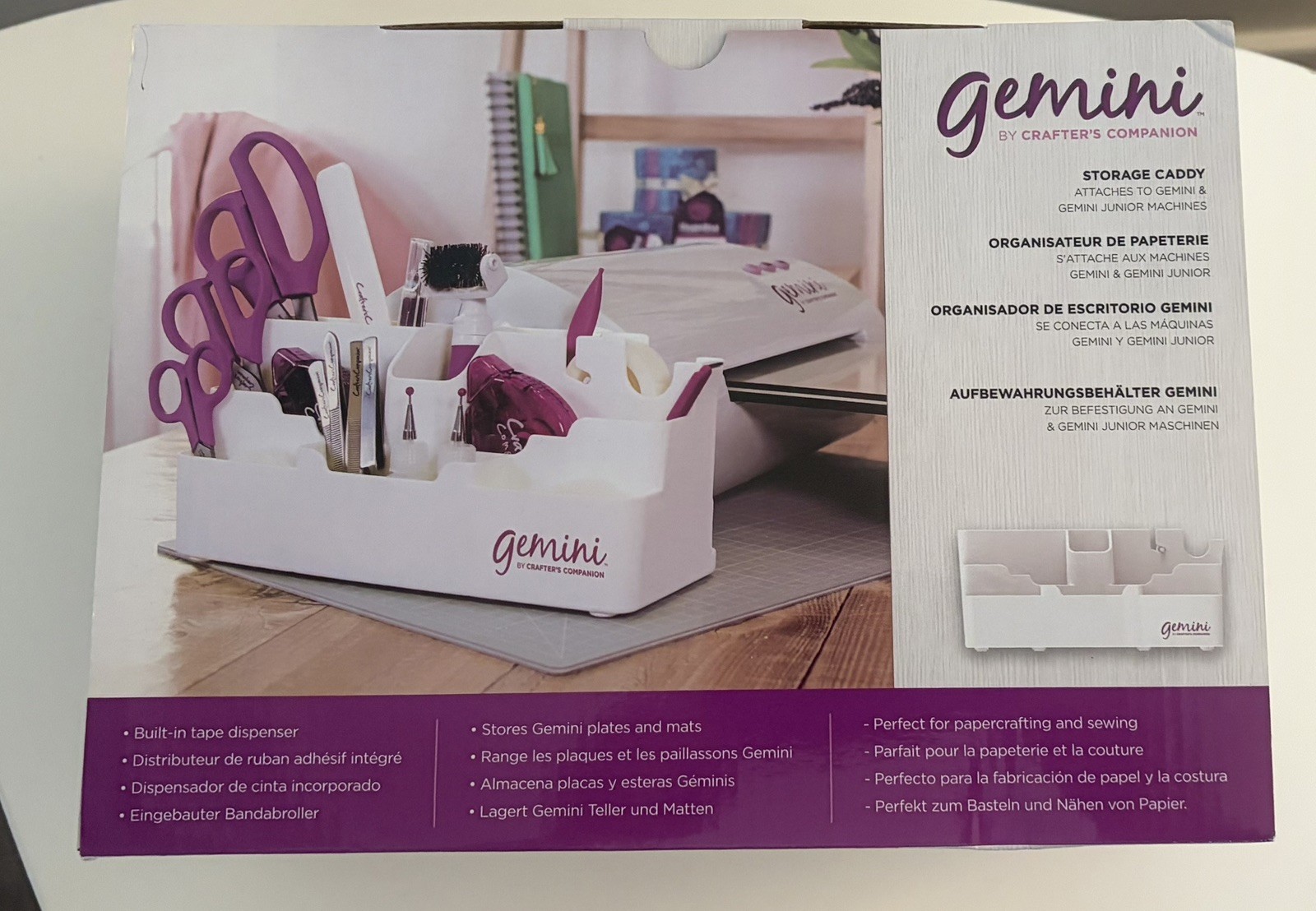 New Crafters Companion Gemini Storage Caddy Attaches to Gemini & Junior Machines