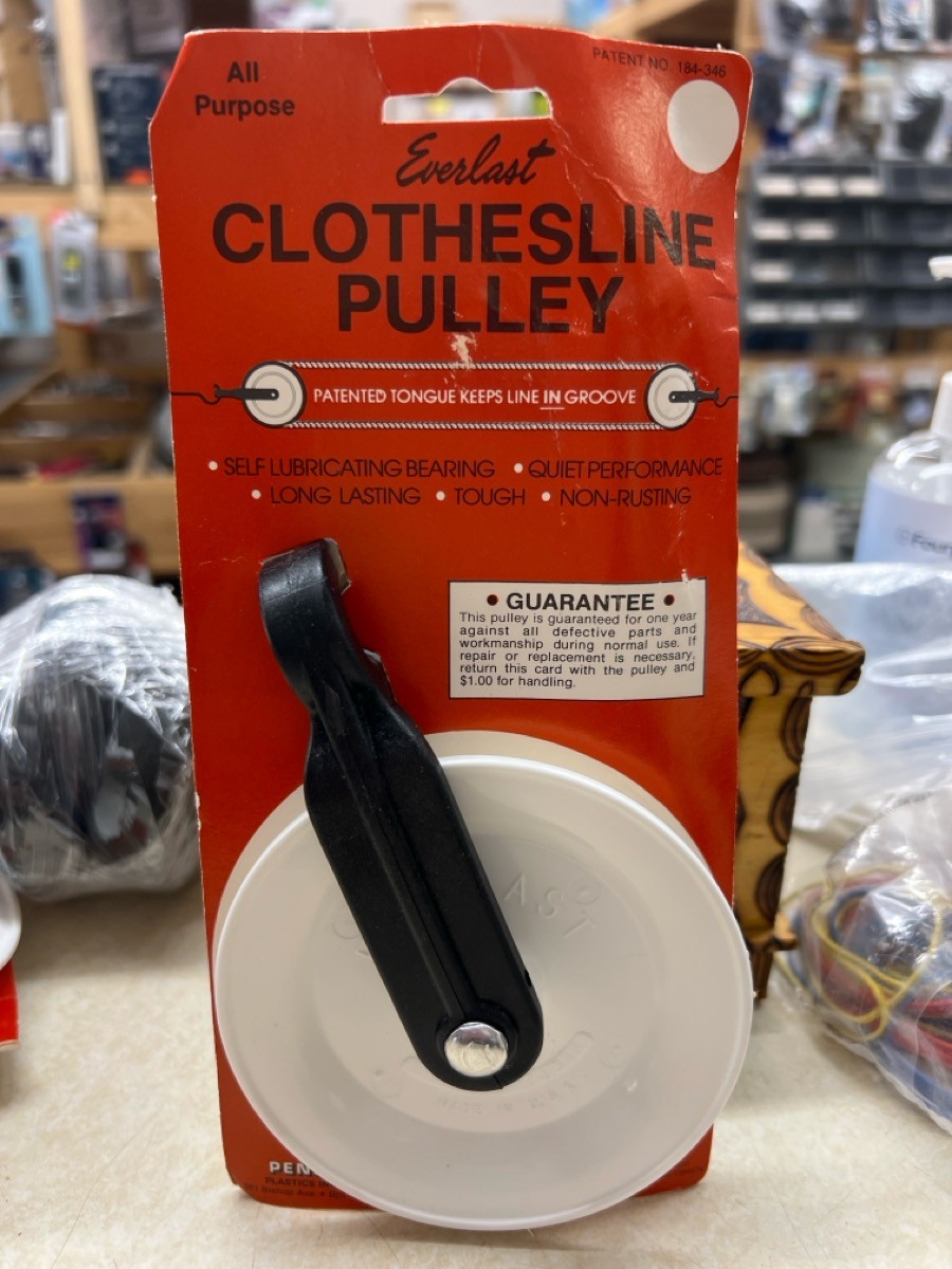 EVERLAST 4" CLOTHESLINE PULLEY 184-346 - NEW (WBP016310)