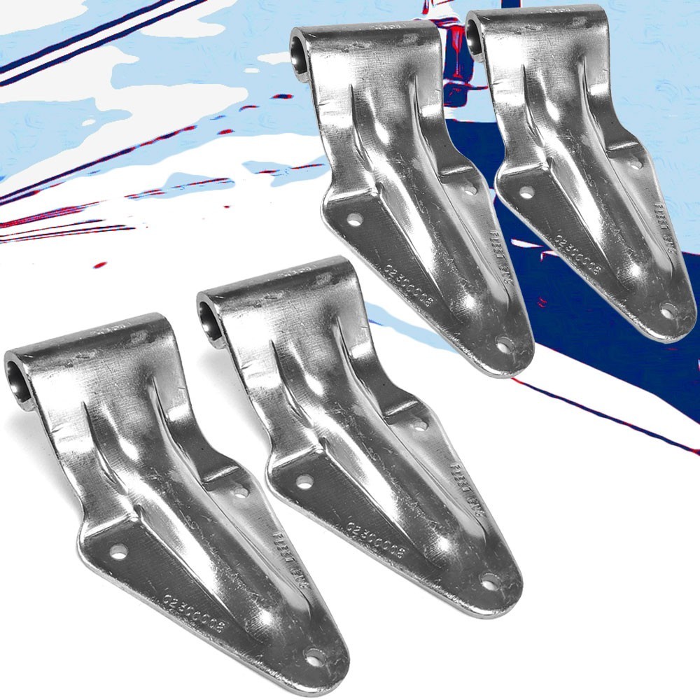4X Steel Trailmobile Style 3-Hole 4" x 7" Door Hinge Semi Truck Trailer Cargo