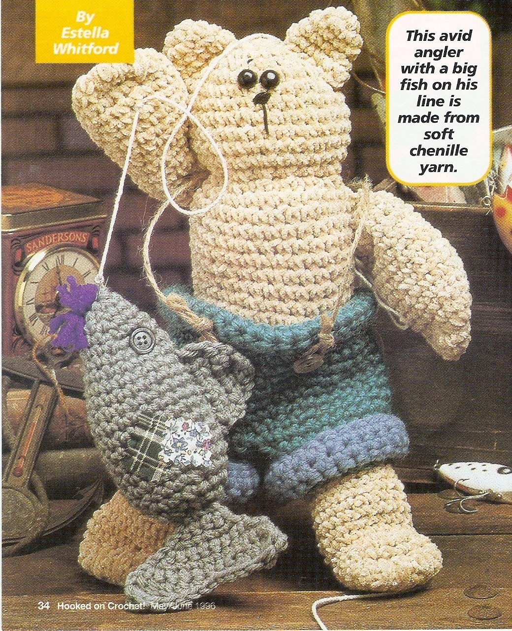 CUTE Mighty Fisherman Doll/Toy/ Crochet Pattern INSTRUCTIONS ONLY