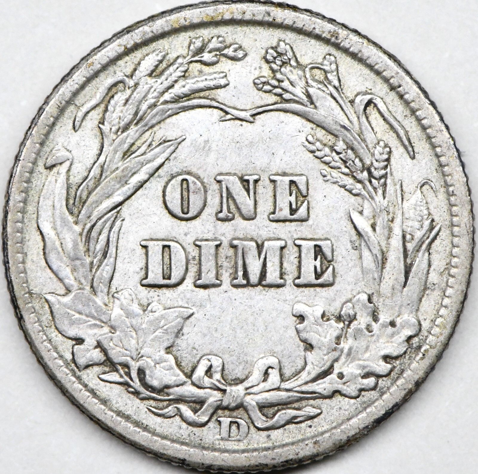 1908 d barber dime