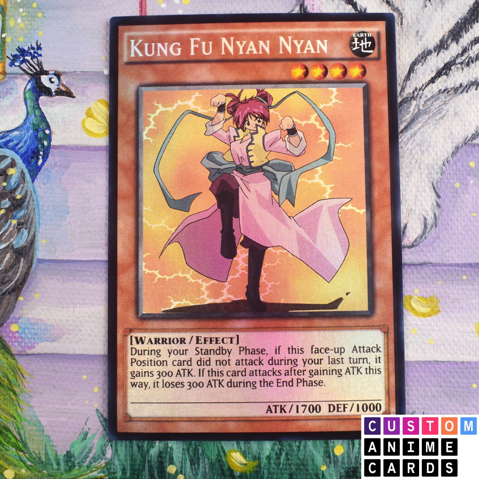 Kung Fu Nyan Nyan ANIME EFFECT HOLO card