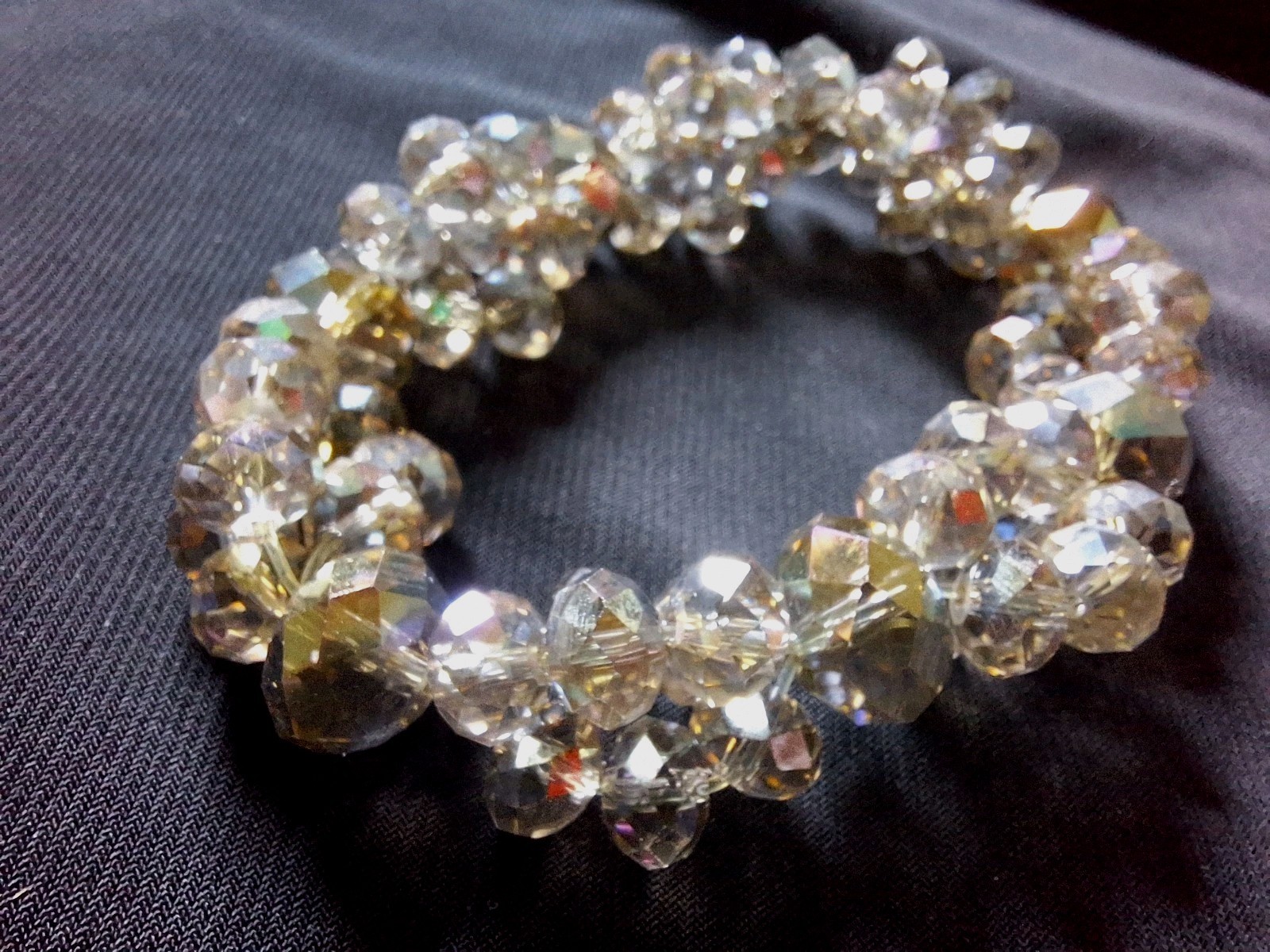Crystal Beaded Stretch Bracelet