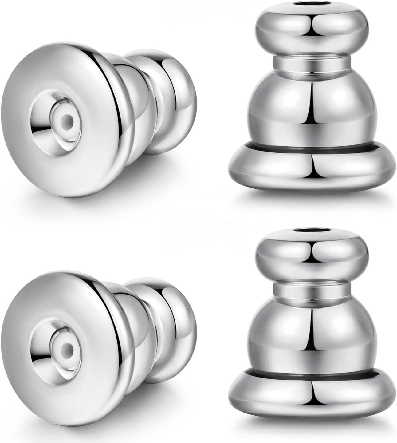 Earring Backs for Studs,18K Gold Bullet Earring Backs Replacements for Studs