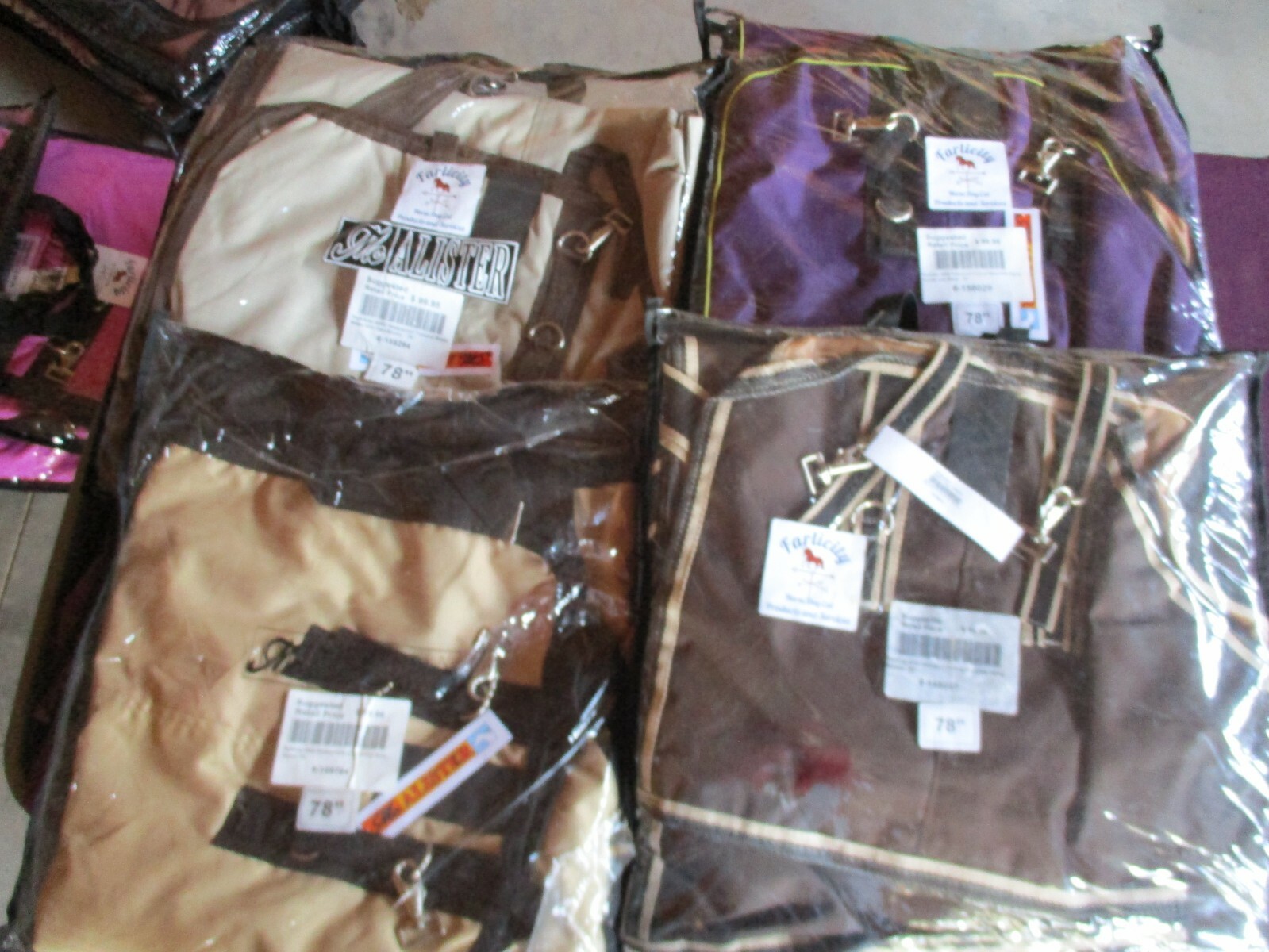 new 78'' McAlister 600D Waterproof Turnout Sheet by horseloverz brn Beige camel