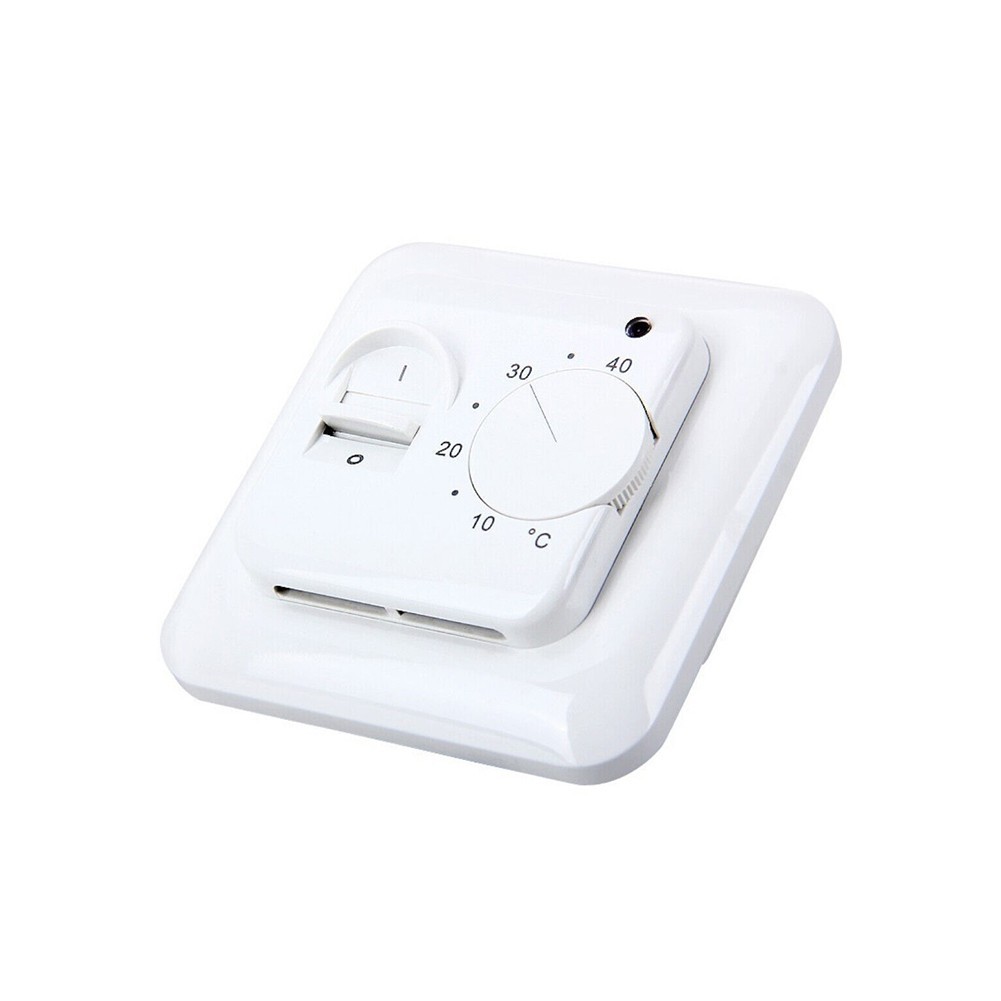 Electric UnderFloor Heating Thermostat Control Switch+ Floor Sensor White 16A