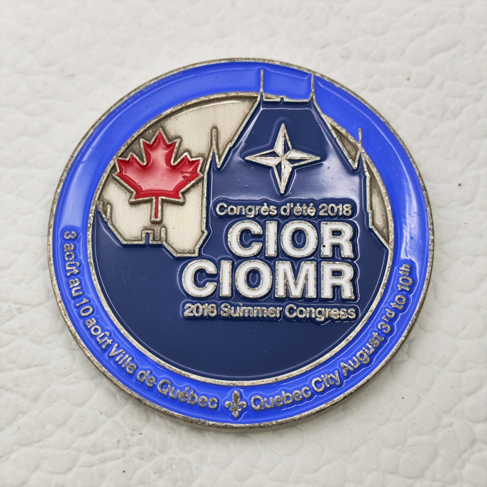 Canadian Armed Forces CIOR 2018 Summer Congress Quebec City Challenge Coin #2