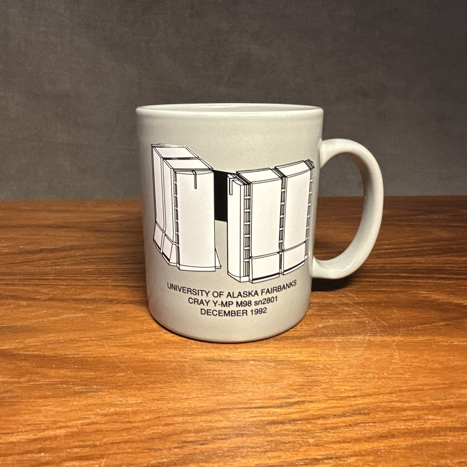 Cray Research Y-MP M98 sn2801 Coffee Cup Fairbanks Alaska Supercomputing 1992