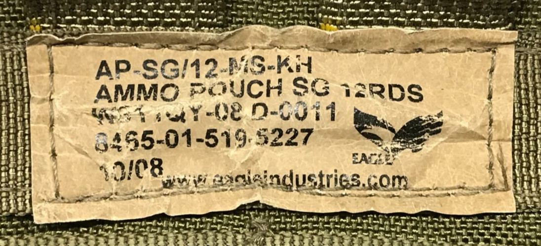 12 Round Shotgun Shell Pouch Khaki Eagle Industries