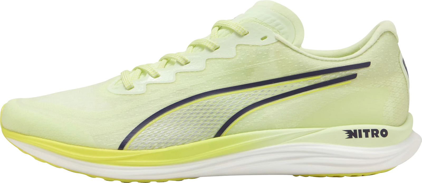Puma Propio Nitro Mens Running Shoes Green Cushioned Sports Training Trainers