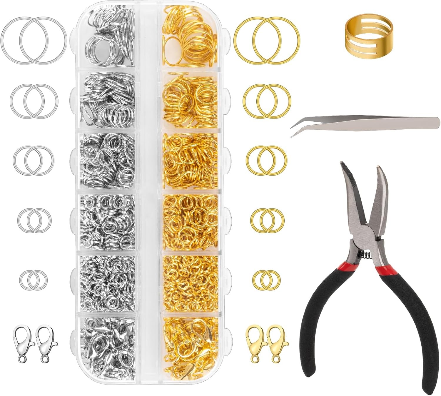 rules Jump Rings for Jewelry Making Supplies, Nelace Repair Kit with