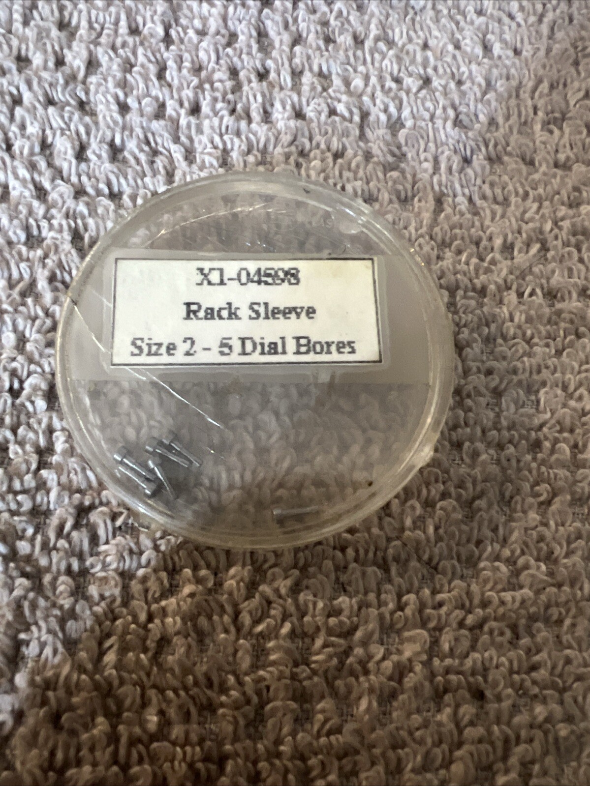 Rack Sleeve 1/4” Length Size 2 - 5 Dial Bores X1-04598 LOT OF 6