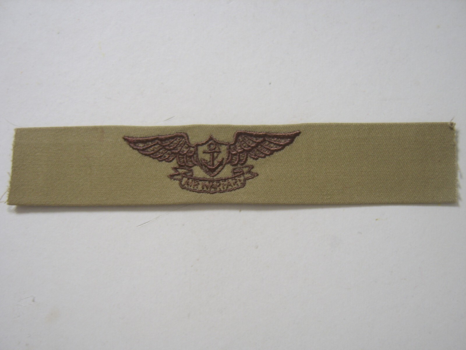 USN AIR WARFARE CLOTH INSIGNIA - DESERT TAN COLOR NEW