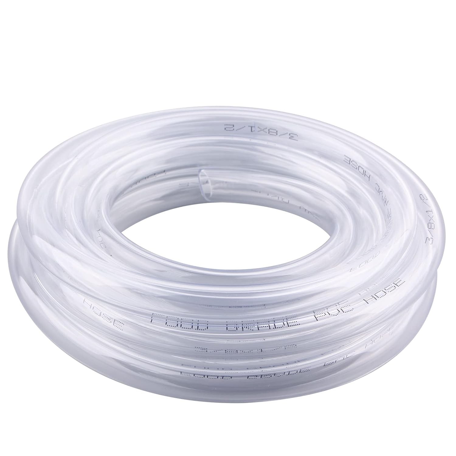 DERNORD PVC Tubing 3/8"ID X 1/2"OD Flexible Clear Vinyl Hose 10 Feet,