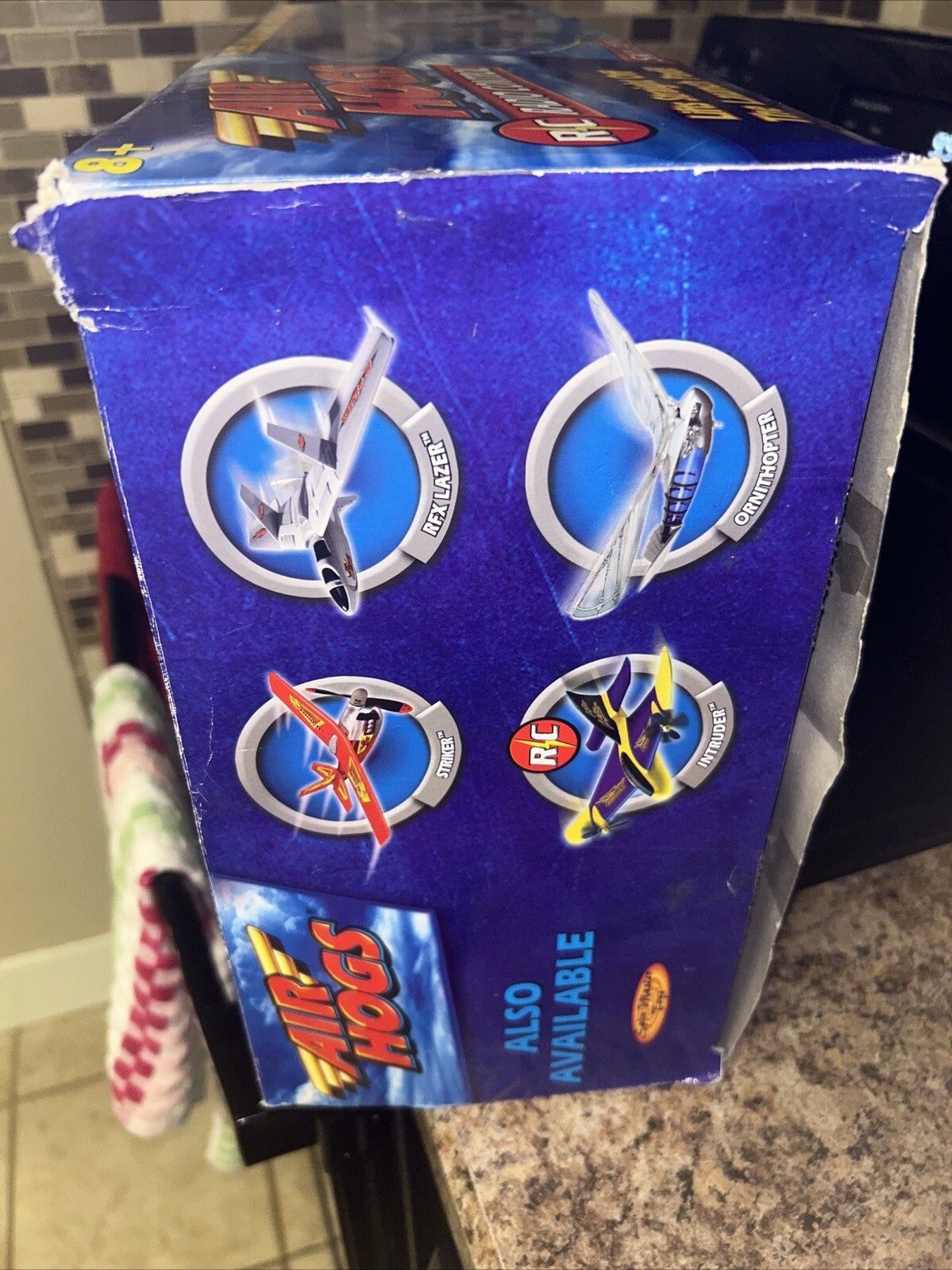 Air Hogs Sky Patrol RC Helicopter 40312 2002 Spin Master Complete Open Box