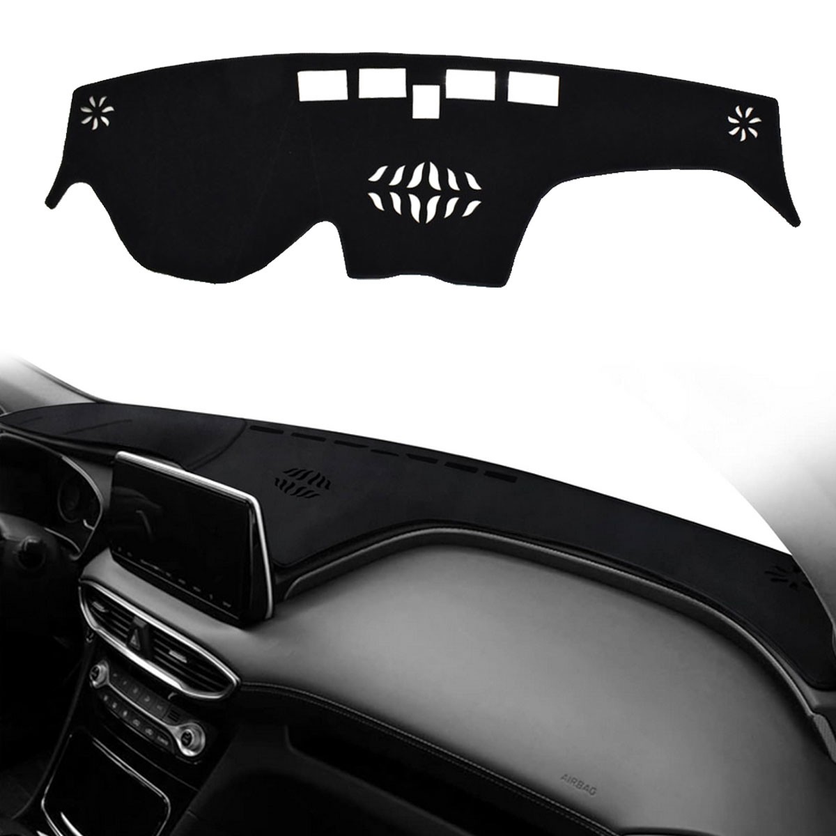 Custom For 2019 2020 2021 2022 2023 Hyundai Santa Fe Dashboard Mat Dash Cover