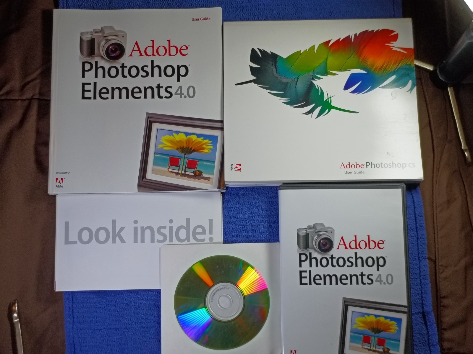 2003 Adobe PhotoShop CS for Windows w/ Box, Manual / Books, Disks